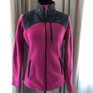 CB Sports pink and black fleece jacket